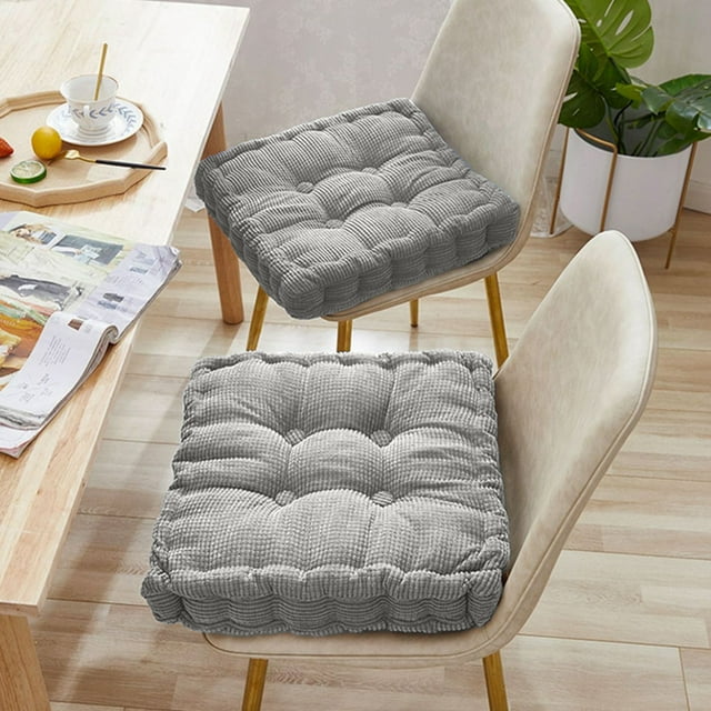 Corduroy Floor Pillow Chair Cushion for Living Room, Tatami Mat for Meditation Yoga, Thick Floor Seating Pad with Pearl Fluff Fill, Supportive Floor Pillow for Adults, Home Decor, Reading Nook