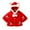 Red, variant on Bainana Jacket For Infant Girls Flower Print Long Sleeve Hooded Button Up Coat Cute Soft Winter Kids Sweater Purple Size 18-24 Months
