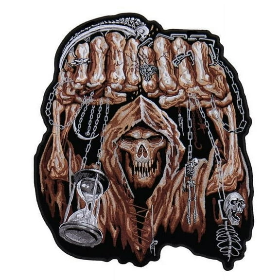Hot Leathers PPA7549 Huge Fist Skull 10" x 12" Patch 10 Width x 12 Height Inches