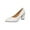 Beige, variant on Wensltd Womens Black Heels Pointed Toe Shallow Mouth Block Heel Elegant Pumps for Party Work Office