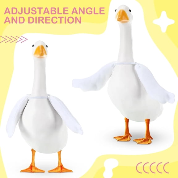 1PC Poseable Goose Wings 23”Porch Lawn Goose Outfit Accessories, Porch Geese Clothes for Patio Yard Lawn Decor, Christmas Decor