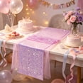 thumbnail image 4 of Glitter Sequin Table Runner 72 Inch Sheer Mesh Party Table Decor for Wedding Birthday Shower Banquet, 4 of 6