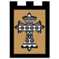 thumbnail image 1 of Magnolia Gardens 1815 13 x 18 in. Burlap Aztec Cross Burlap Everyday Garden Flag, 1 of 1
