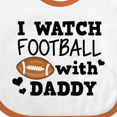 thumbnail image 4 of Inktastic I Watch Football with My Daddy Boys or Girls Baby Bib, 4 of 4