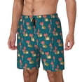 thumbnail image 2 of Uemuo Frog and Mushrooms Pattern Mens Swim Trunks Quick Dry Board Shorts with Mesh Lining, Stretch Beach Shorts Quick Dry No-Chafing Board Shorts-Large, 2 of 9