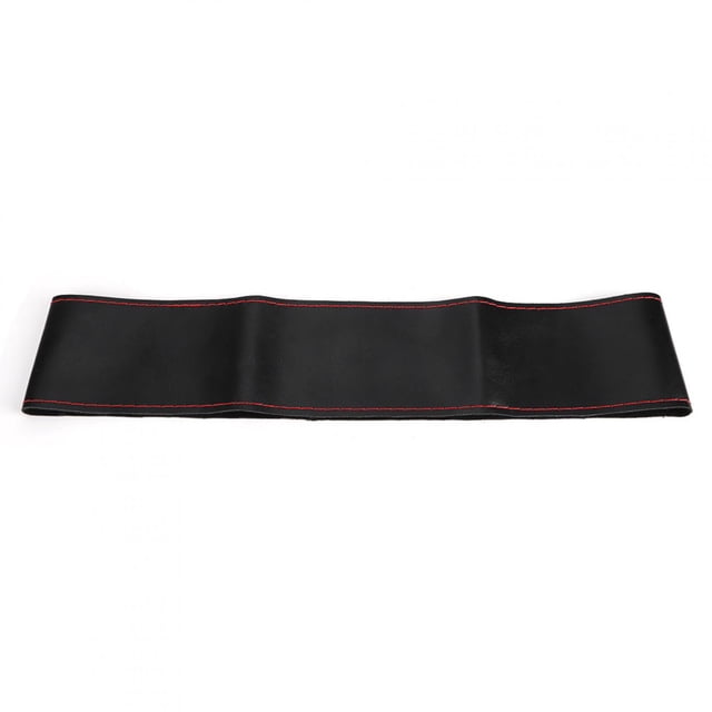 Decretación Interior De La Cubierta Del Volante De Cuero De Cuero Y La Cómoda Cubierta De Cuero Del Volante Con Agujas Kit De Hilo Para La Costura Lateral De Bricolaje
