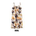 thumbnail image 2 of Qarigey Camisón de algodón con estampado floral, vestido de noche con cuello redondo, minifalda holgada sin mangas para dormir para el hogar Pijama Verde amarillo XXXL, 2 of 6