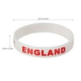 thumbnail image 2 of Milisten 5Pcs Silicone Country Flag Wristband White Soft Comfortable for National Team Support, 2 of 6