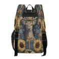 thumbnail image 3 of PVC Transparent Backpacks Clear Backpack for Travel and Outings Beautiful Deer Wearing A Crown, 3 of 7