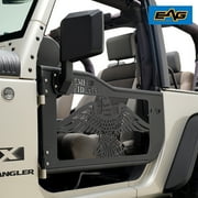 EAG USMC Tubular Door with Reflection Mirror Fit for 07-18 Wrangler JK 2 Door