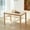 Natural, variant on Livinia Cabin 45.3" Wooden Dining Table/Small Rectangular Modern Farmhouse Solid Wood Kitchen Table Desk (Natural)
