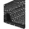 thumbnail image 5 of Camiseta con lentejuelas Allegra K Blusa de fiesta brillante de Manga corta con cuello alto Plata S, 5 of 5