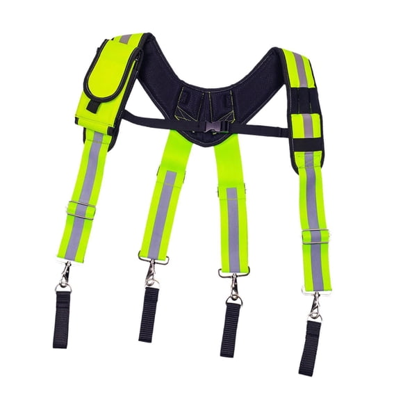 GUOOL Tool Belt Suspender Adjustable Roofer Carpenter Tool Hanging Work Belt Brace A