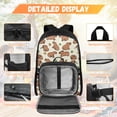 thumbnail image 3 of Pzuqiu Orange Fruit Capybara Kids Backpack for School Girls 8-12 4pcs School Backpacks Sets with Lunch Bag Pencil Case 17 Inch Bookpack with Shoulder Strap Camping Bacpack for Teens, 3 of 7