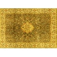 thumbnail image 1 of Ahgly Company Indoor Rectangle Medallion Yellow Traditional Area Rugs, 6' x 9', 1 of 4