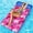 03-Pink, variant on Inflatable Pool Float for Adults - 72" XL, Oversized Fabric Covered Pool Floats Adult with Headrest, Ultra - Comfort Cooling Float for Swiming Party, Lake, Beach