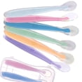 thumbnail image 2 of Cuchara suave de silicona para bebé, cucharas de alimentación de entrenamiento para niños, detección de temperatura, 2 of 4