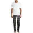 thumbnail image 2 of Hanes Men's and Big Men's Cozy Micro Fleece Pajama Pants, 2 of 6