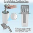 thumbnail image 4 of Cat Litter Scoop, Upgraded Cat Litter Scoop With Holder Litter Shovel With Bag And Waste Can Cat Scooper, 4 of 5