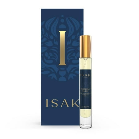 Isak Crimson Oudh Eau De Parfum For Men & Women 9ml, 0.3 Fl.oz. | Premium Long Lasting Unisex Perfume - With Saffron, Sandalwood & Tobacco Notes | Ideal For Gifting - Mini Pocket Friendly Perfume