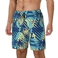 thumbnail image 2 of Balery Hawaiian Style Mens Swim Trunks Swim Shorts for Men Quick Dry Inseam Beach Shorts with Compression Liner Pocket-, 2 of 9