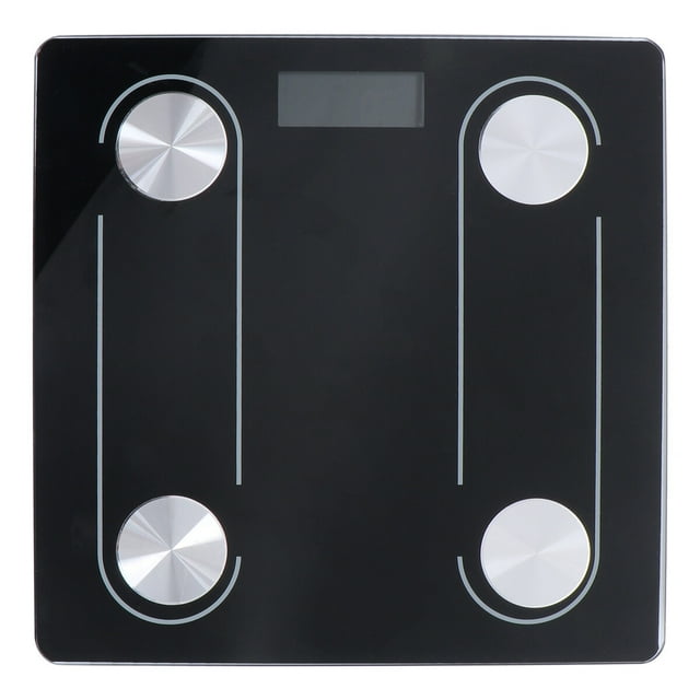 Miangastore Household Precision Scale Intelligent Weight Scale Body Fat Scale Health Scale Without Battery (Black)