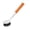 Orange, variant on Circular Sink Brush Black Touch Handle Kitchen Dishwashing Utensil - Non Greasy Brush for Washing Pots and Pans
