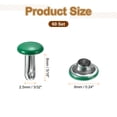 thumbnail image 2 of Uxcell 60 Sets Double Cap Leather Rivets 6x8mm for Fabric Belt and Decoration Green, 2 of 7