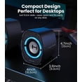 thumbnail image 5 of Restored Edifier G1000 II Desktop Computer Speakers for Gaming, 2.5" Full-Range Driver & Enhanced Bass, Bluetooth 5.4 USB-C AUX, 9 Dynamic RGB Lighting Modes for PC (Refurbished), 5 of 9