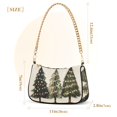 thumbnail image 3 of FORMRS Womens Shoulder Bag with Chain Strap Clutch Purse Cute Tote Handbag, Cartoon Christmas Trees, 3 of 7