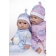 thumbnail image 5 of JC Toys Twins Muñecas Bebé Realistas de Cuerpo Suave de 13" Berenguer Boutique | Set de Regalo para Gemelos con Trajes y Accesorios Removibles | Rosa y Azul | Caucásico | Edades 2+, 5 of 5