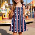 thumbnail image 2 of CAUYDY 1T-5T Toddler Baby Girls 4th of July Clothes Kids Outfit Stars Stripes Sleeveless Dress Independent's Day Suits (Sizes 1-2 Years,Brick Red), 2 of 6