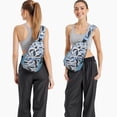 thumbnail image 2 of Pastoral Style Sling Backpack for Outdoor Travel, Lightweight Crossbody Bag with Rustic Artistic Patterns, 2 of 4
