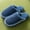 Dark Blue, variant on BinBiL Women's Fuzzy Slip-on Slippers Soft Comfy Memory Foam Indoor House Shoes White-B 10(44)