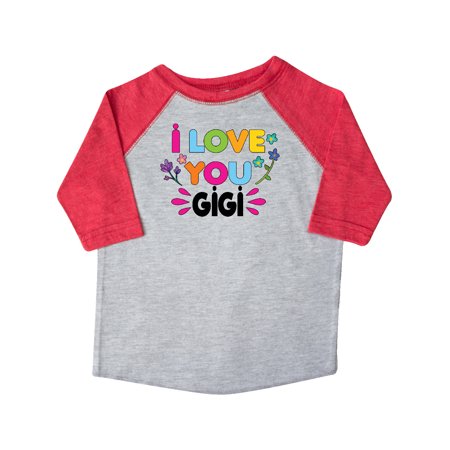 

Inktastic I Love You Gigi with Flowers Gift Toddler Toddler Girl T-Shirt