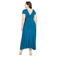 thumbnail image 6 of Plus Size Empire Waist V Neck Maxi Dress, 6 of 10