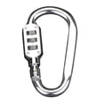 thumbnail image 1 of 3 Digit Password Lock Carabiner Outdoor Kit Screw Lock Hanging Hook Buckle, 1 of 7