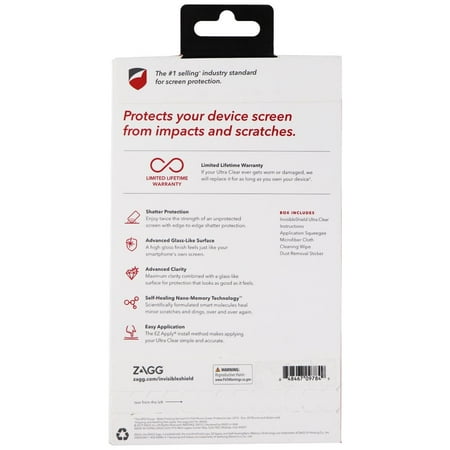 ZAGG - InvisibleShield Ultra Clear Screen Protector for Samsung Galaxy S10 5G - Clear