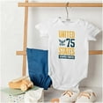thumbnail image 4 of United State Navy Logo Semper Fortis Romper Boys or Girls Infant Baby Brisco Brands 18M, 4 of 6