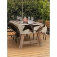 thumbnail image 3 of Outdoor Tablecloth with Umbrella Hole for Patio/Picnic/Party/Camping, Western Star Brown Waterproof Table Cloth Rectangle Table Cover Washable, Farmhouse Vintage Berry Botanical (60"x 102"), 3 of 9