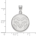 thumbnail image 2 of 14k White Gold Colorado State Large Logo Pendant, 2 of 4