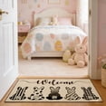 thumbnail image 4 of Orangide Easter Bunny Door Mat Indoor Outdoor Absorbent Rug Non Slip Entryway Mat with Rabbit Print for Spring Home Decor 16x24 Inch Heavy Duty, 4 of 7