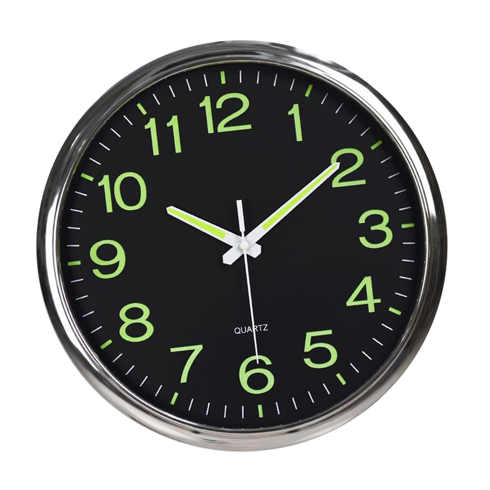 Reloj de pared luminoso Relojes de pared de silencioso funcionan con con numeros de funcion de lampara es de Colco reloj de pared silencioso sin tictac Walmart en linea