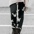 thumbnail image 2 of QHFBli Lined Leggings for Women Summer Women's Fashion Casual Solid Hollowed Out 3/4 Length Capri Pants for Everyday Wear Comfortable Stretchy, 2 of 5