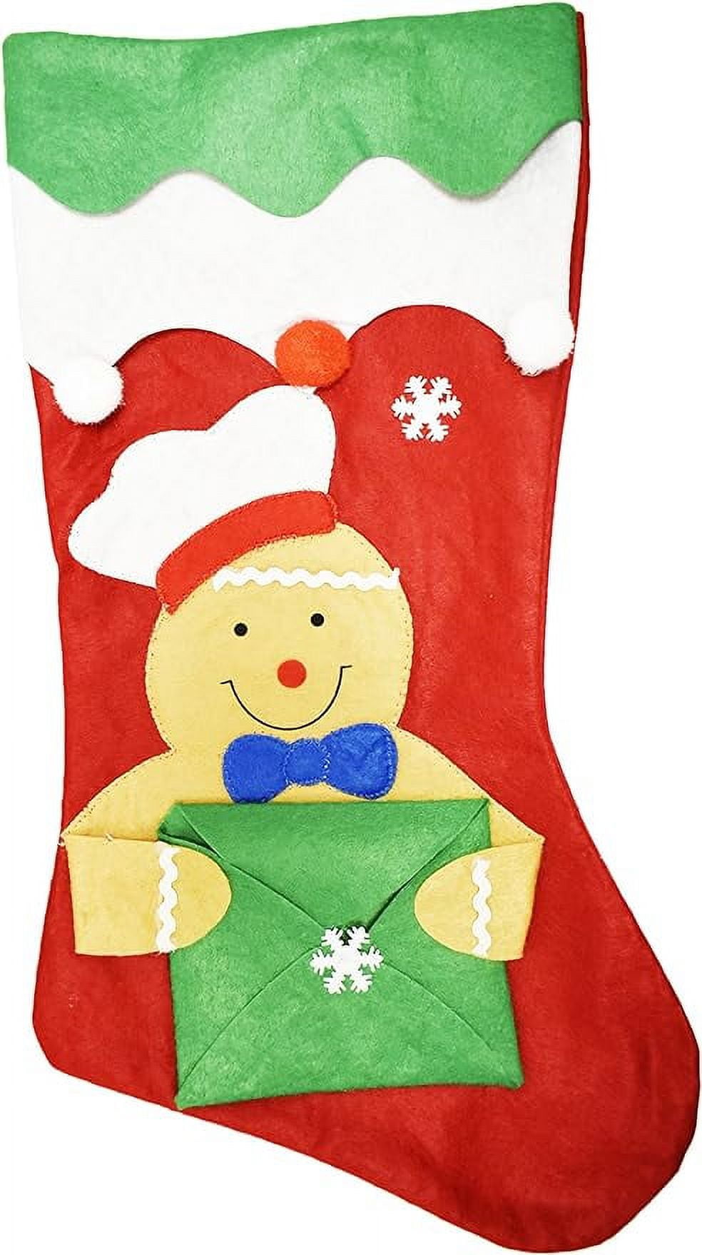 Black Duck Brand Set of 12 Christmas Stockings with Gift Card Envelopes! 18" Adorable Christmas Themes