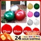 thumbnail image 2 of Bola inflable navideña de PVC de 30/45/65/75 cm, bola inflable de 8 colores decorada con estacas para sujetar la bola. Feliz año nuevo, 2 of 5