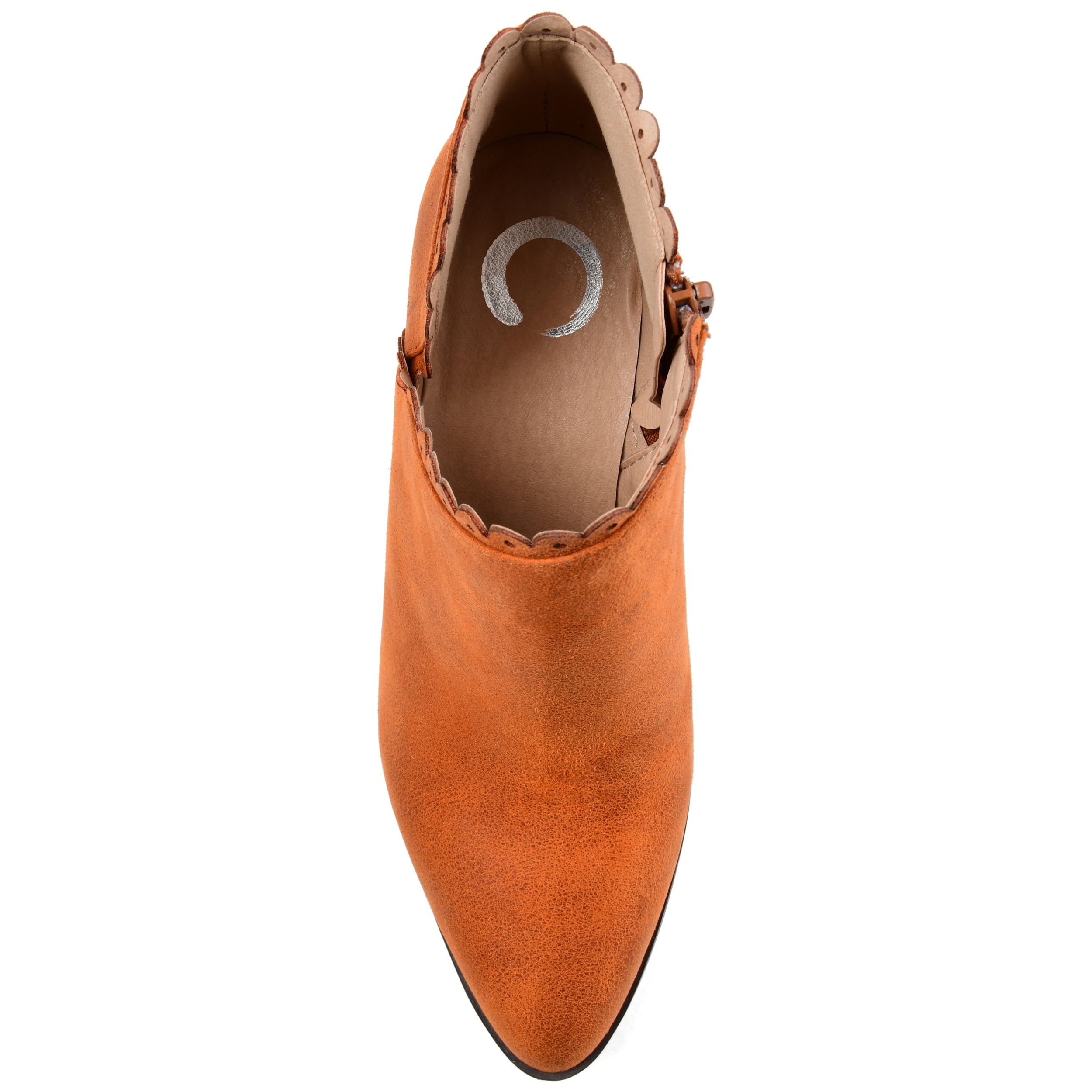 Journee Womens Tessa Inside Zip Stacked Heel Booties