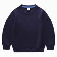 thumbnail image 2 of TOWED22 Kids Cotton Sweatshirt Basic Thin Long Sleeve Crewneck Pullover for Toddler and Girls Tops,6-7 Y, 2 of 9