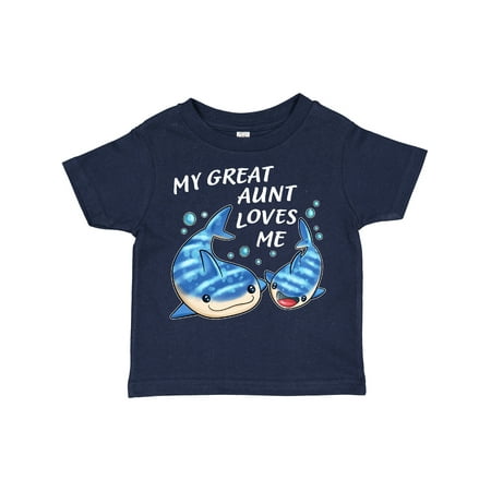 

Inktastic My Great Aunt Loves Me- Whale Shark Gift Toddler Boy or Toddler Girl T-Shirt
