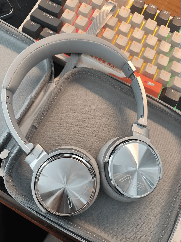 Lasmex HB-65s Wireless Bluetooth Headphones, Over-Ear Portable Headset with Deep Bass & Stereo Sound
